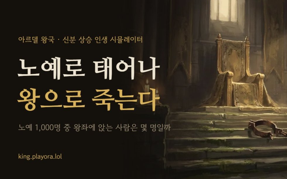 노예로 태어나 왕으로 죽는다 게임 화면